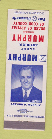 Matchbook Cover - Arthur Murphy Board of Appeals Cooks County IL?