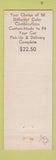 Matchbook Cover - Marjo Auto Upholstery Weat Covers