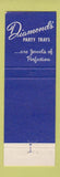 Matchbook Cover - Diamond's Restaurants Cleveland? OH