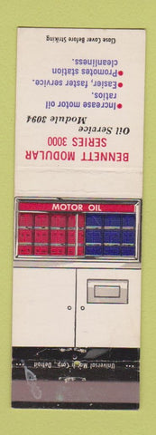 Matchbook Cover - Bennett Modular Oil Display Muskegon MI