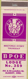Matchbook Cover - Matchbook Cover Elks Club Albany OR