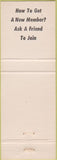 Matchbook Cover - Matchbook Cover Elks Club Albany OR