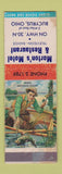 Matchbook Cover - Morton's Motel Restaurant Bucyrus OH WORN