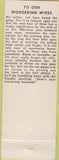Matchbook Cover - Matchbook Cover Elks Club Rifle CO