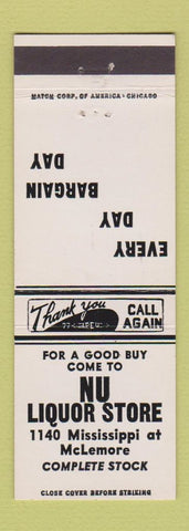 Matchbook Cover - Nu Liquor Store