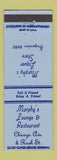Matchbook Cover - Murphy's Lounge Restaurant Chicago IL Liquor Store