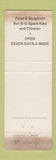 Matchbook Cover - Dark Horse Toledo OH BBQ Pizza WEAR