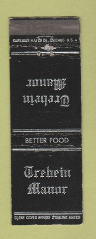 Matchbook Cover - Trebein Manor restaurant Dayton Xenia Pike OH WEAR