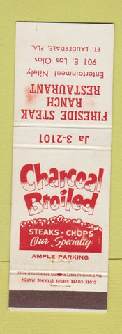 Matchbook Cover - Fireside Steak Ranch Fort Lauderdale FL WEAR