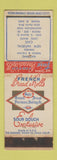 Matchbook Cover - Taix French Bread New Imperial Cafe Long Beach CA WEAR