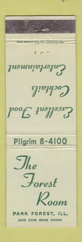 Matchbook Cover - The Forest Room Park Forest IL