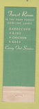 Matchbook Cover - The Forest Room Park Forest IL