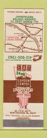 Matchbook Cover - Garden Center Restaurant New Stanton PA WEAR