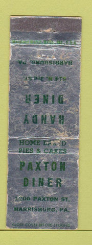 Matchbook Cover - Paxon Diner Handy Diner Harrisburg PA WORN