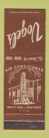 Matchbook Cover - Vogel's Restaurant Whiting IN WEAR