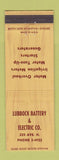 Matchbook Cover - Lubbock Battery Electric irrigation motors Lubbock TX?