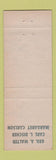 Matchbook Cover - Bail Bonds Alameda County CA Hayward