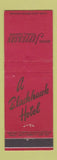 Matchbook Cover - Hotel Jefferson Peoria IL