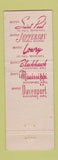 Matchbook Cover - Hotel Jefferson Peoria IL