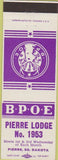 Matchbook Cover - Matchbook Cover Elks Club Pierre SD