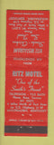 Matchbook Cover - Ritz Restaurant Motel Muldraugh KY WEAR