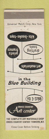 Matchbook Cover - Cross Country Art Center Yonkers NY art supply