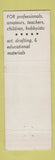 Matchbook Cover - Cross Country Art Center Yonkers NY art supply