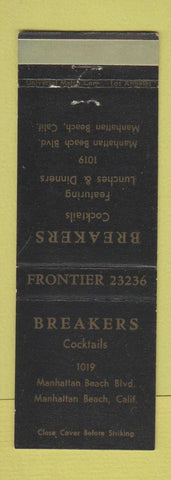 Matchbook Cover - Breakers Restaurant Manhattan Beach CA