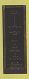 Matchbook Cover - St Regis Inn Deferiet NY