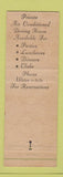 Matchbook Cover - Karl Brown's Colonial Inn Cleveland OH