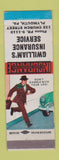 Matchbook Cover - G William's Insurance Plymouth PA WEAR
