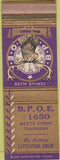 Matchbook Cover - Matchbook Cover Elks Club Littleton CO