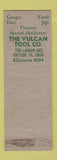 Matchbook Cover - Vulcan Tool Dayton OH