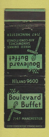 Matchbook Cover - Boulevard Buffet WEAR
