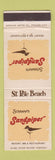 Matchbook Cover - Schrafft's Sandpiper Resort St Petersburg Beach FL