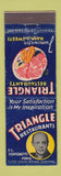 Matchbook Cover - Triangle Restaurants Toffenetti Chicago IL
