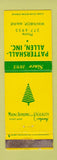 Matchbook Cover - Pattershall Allen Maine Bonding Winthrop ME WEAR