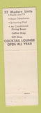 Matchbook Cover - Restaurant Motel 22 Mount Union