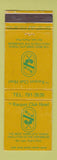 Matchbook Cover - Racquet Club Hotel San Juan Puerto Rico WEAR