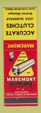 Matchbook Cover - Maremont Mufflers Lock McDonald