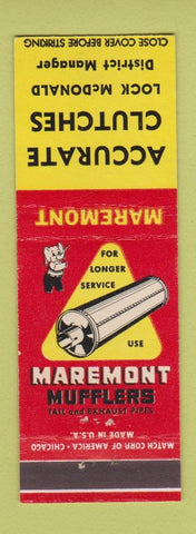 Matchbook Cover - Maremont Mufflers Lock McDonald
