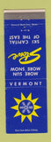 Matchbook Cover - Stowe VT Skiing