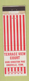 Matchbook Cover - Terrace View Court Knoxville TN motel WEAR