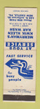 Matchbook Cover - Merryman's Kwik Kleen Car Wash New Castle PA WEAR