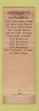 Matchbook Cover - Stewart's Restaurants New York City