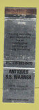 Matchbook Cover - Antiques SS Warner Maumee OH WEAR