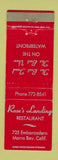 Matchbook Cover - Rose's Landing Morrow Bay CA WEAR