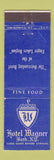 Matchbook Cover - Hotel Wagner Bath NY WEAR