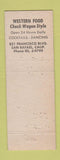 Matchbook Cover - Hamie's Restaurant San Rafael CA