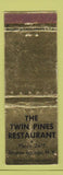 Matchbook Cover - Twin Pines Restaurant Sharon Springs NY WEAR